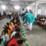 Champa News : कात्रेनगर आश्रम परिसर के भास्कर भवन में भव्य कन्या पूजन किया गया