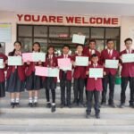 परीक्षा पे चर्चा 2026 के अंतर्गत पराक्रम दिवस पर आयोजित प्रश्नोत्तरी प्रतियोगिता में ब्रिलियंट पब्लि...