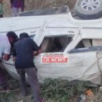 Janjgir-Sheorinarayan Accident : बोलेरो और बाइक में टक्कर, बोलेरो पलटी, 10 लोग घायल, 6 बिलासपुर रेफर...