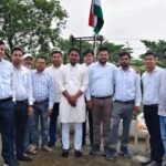 Janjgir News : स्वतंत्रता दिवस पर राजस्व पटवारी संघ भवन में हुआ ध्वजारोहण