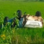 Janjgir-Pamgarh Accident Death : नाला के पास मुख्य मार्ग पर तेज रफ्तार कार पलटी, एक युवक की मौत, 2 य...